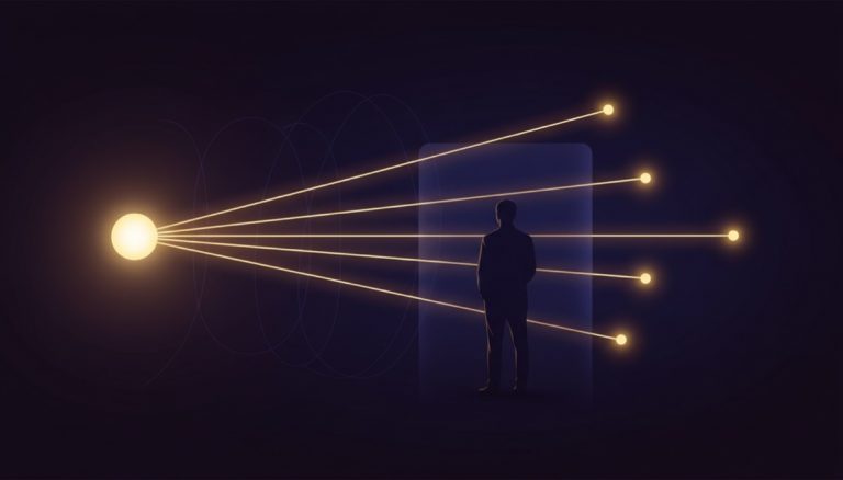 Bitcoin Silent Payments BIP352 - single address generating unique on-chain destinations visualization